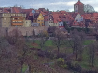 View of the medieval town of Rothenburg ob der Tauber, Germany, during the Euro-American Retreat.